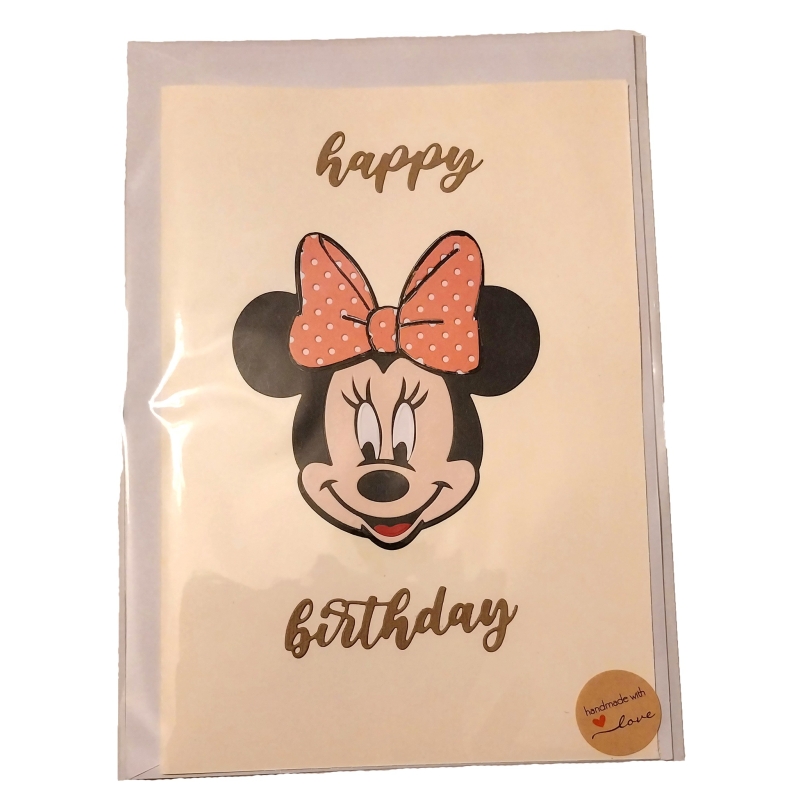 Minnie Mouse Birthday Card